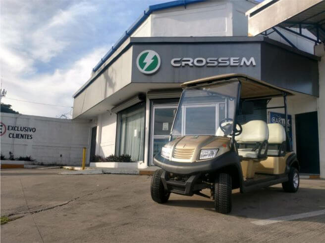 Carro de golf 4 pasajeros color Champagne