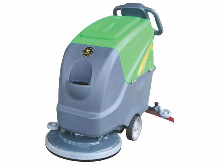 Fregadora de pisos eléctrica para desinfección de virus